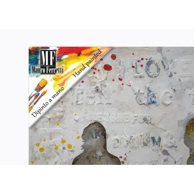 MALOWANY OBRAZ ROCK 120x3x60 cm